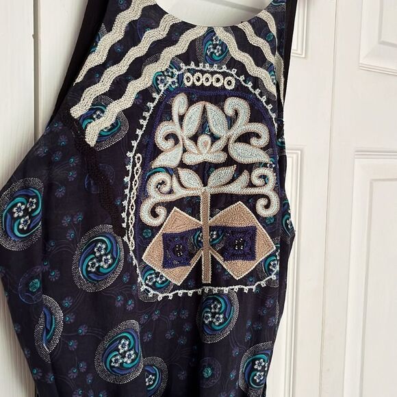 NWOT Desigual midi dress with halter straps designed by Christian Lacroix Size L - Picture 9 of 9